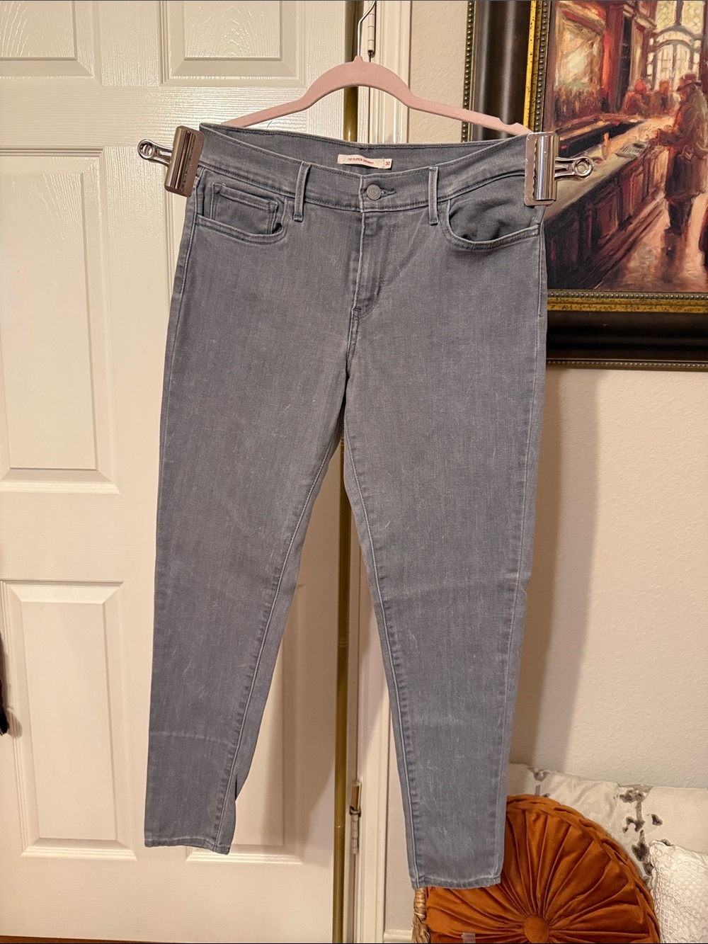Levi's Women's Grey 710 Super Skinny Jeans